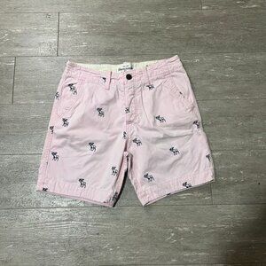 VTG ABERCROMBIE AND FITCH PINK MOOSE SHORTS 31
